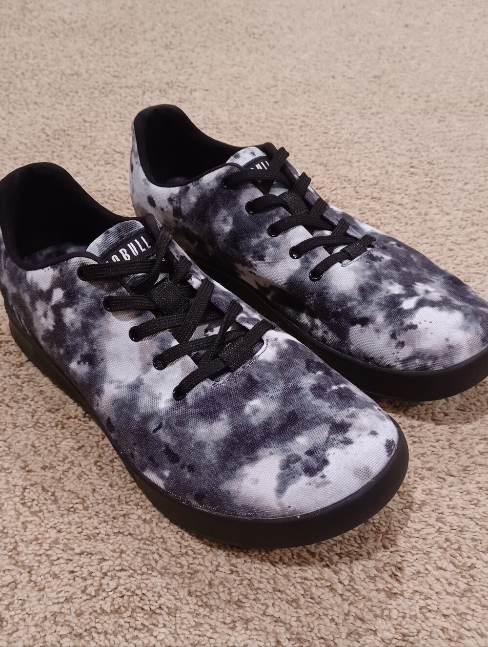 NOBULL Shadow Tie-Dye Canvas Trainers Low Tops Unisex Mens 9.5 Women 11
